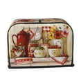 thumbnail image 4 of Warm and Sweet Kitchen Bread Maker Dust Cover, 2-Piece Toaster Dust Cover, Washable Creative Kitchen Small Appliance Dust Cover with Top hook, Suitable for Most Microwave Oven Toaster Oven Cover, 4 of 7