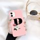 thumbnail image 1 of Funda de teléfono de silicona con letra inicial de Ottwn para iPhone 11 Pro 12 Pro Max X XR XS Max 7 8 Plus, funda trasera de TPU suave con flor rosa Retro Tan Jianjun unisex, 1 of 2