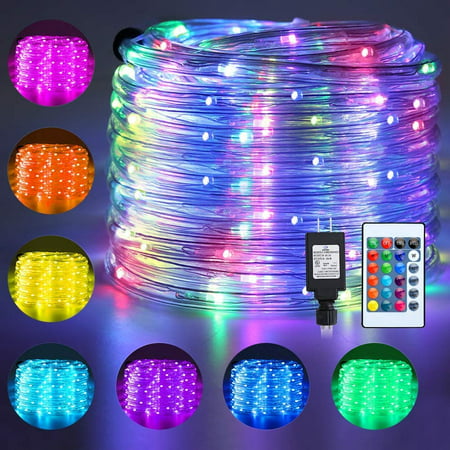 Rope Lights 180 Led 33ft 16 Multi, Colour Changing Outdoor Rope Lights
