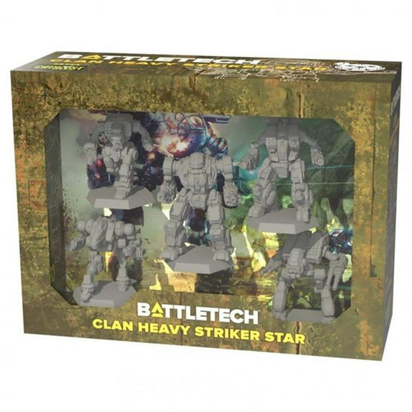 Catalyst Game Labs CYT35722 Pack de Figurines de Force d'Étoile d'Attaquant Lourd de Clan de Technologie de Bataille