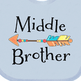 thumbnail image 4 of Inktastic Middle Brother- arrow Boys Baby Bib, 4 of 4