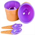 thumbnail image 6 of KEINXS Ice Cream Cups with Spoons / Large Plastic Dish with Spoon / Dessert Sundae Frozen Yogurt Bowls Icecream Cup Party Favors Dishes ice crem kits supplies for kids Set of 12, 6 of 9