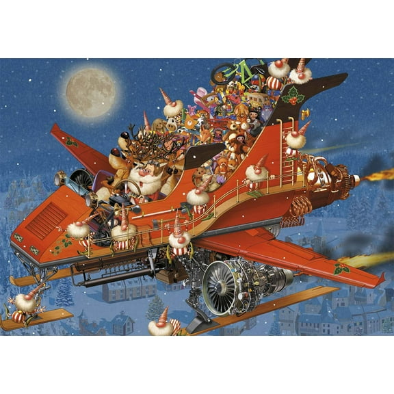 Piatnik 1000 Piece Christmas Jet Jigsaw Puzzle