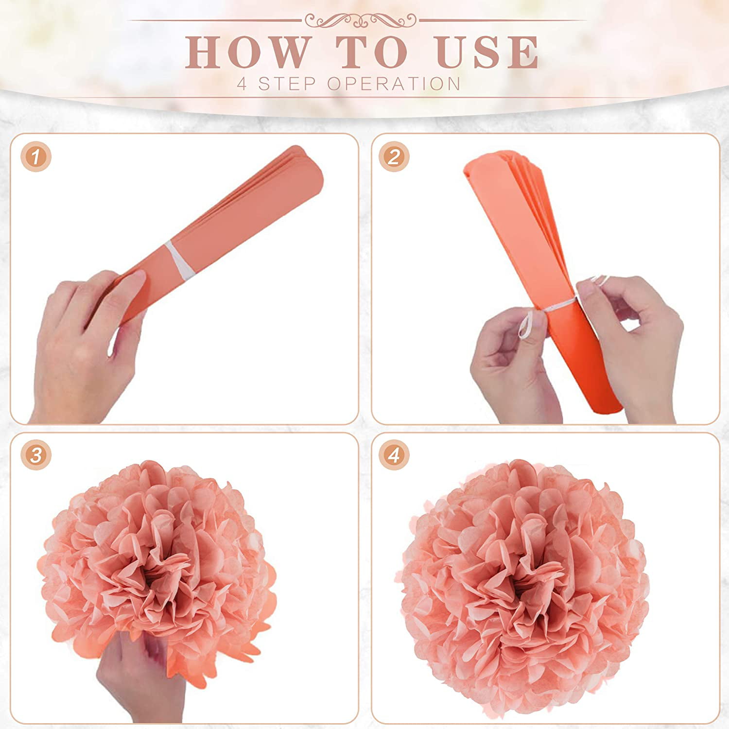 How to assemble your tissue pom pom balls - How Divine  Tissue paper  flowers, Paper flowers diy, Paper flowers