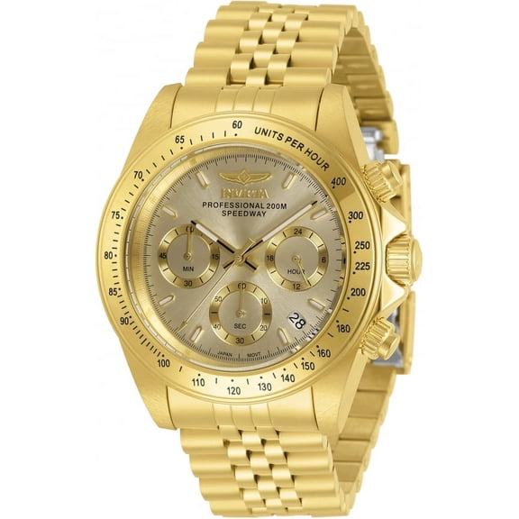 Invicta Speedway Chronograph Quartz Gold Dial Men's Watch 30997