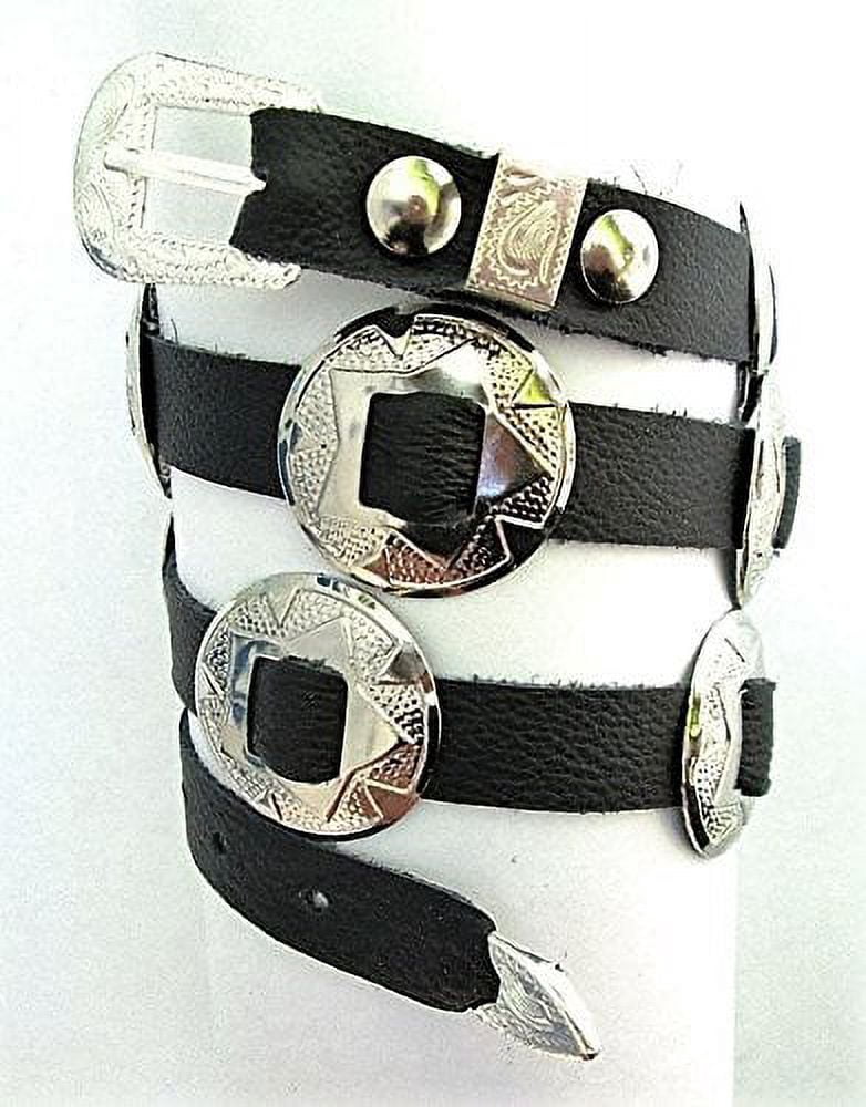 6955 Western Hatband Hat Band Black Genuine Snake Skin With 3 Pc Buckle WESTERN HATBAND Hat Band BLACK SNAKE SKIN w 3 PC BUCKLE | eBay main image 2