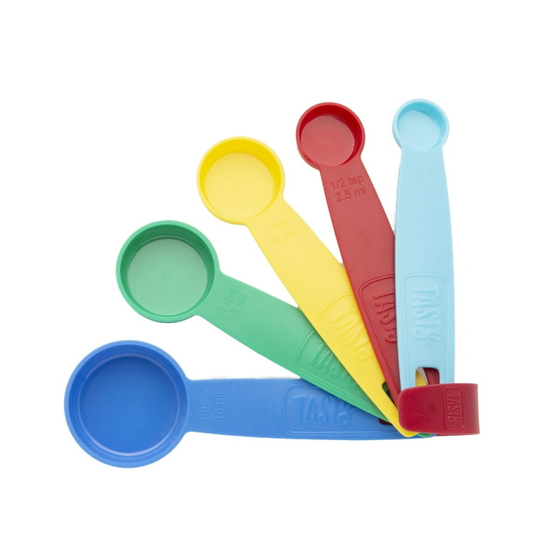 Tasty Measuring Cups and Spoons Set with Pour Spouts, Multicolor, 10 Piece