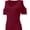 Wine red, variant on Womens Summer Shirts Short Sleeve V Neck Criss Cross Cold Shoulder Tops Blouse