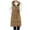 Coffee-01, variant on HTNBO Women's Oversized Long Down Vest Winter Outdoor Coats with Hood Long Puffer Vest Winter Coats Sleeveless Warm Jacket
