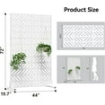 thumbnail image 3 of Metal Privacy Screen for Outdoor Freestanding Privacy Screens, 72" H x 44" W White Fence Panels with Stand, Patio Metal Screens for Outside Outdoor Divider Deck Balcony Garden and Indoor, 3 of 6