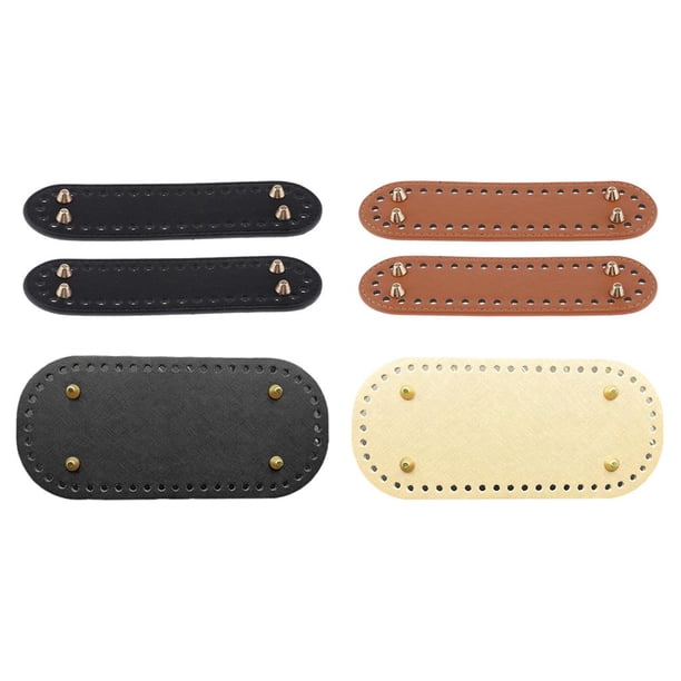 Inserción inferior del totalizador 6x Bolsa De Ganchillo Alfombrilla Inferior Almohadilla DIY Tejido Bolsa Insertar Cojín Accesorios Negro Albaricoque Albaricoque negro Magideal Inserción inferior del totalizador