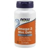 NOW Omega-3 Mini Gels Softgels, 180 Mg EPA + 120 Mg DHA, 90 Ct
