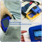 Phezer Portable Mini Handheld Inkjet Printer for All Materials PC11 Plus, Upgraded Label Printer for Date Time Barcode Logo Qrcode Batch Number Image Icons, 25 Languages(with 1 ink Cartridge)