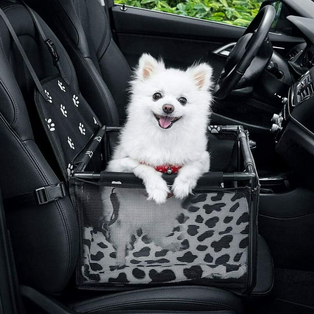Asiento de coche para perros Asiento de coche para perros Asiento de coche elevador para mascotas con correa de seguridad con clip y cubierta para perros, perfecto para animales pequeños Dontodent Kuyhfg Sin marca