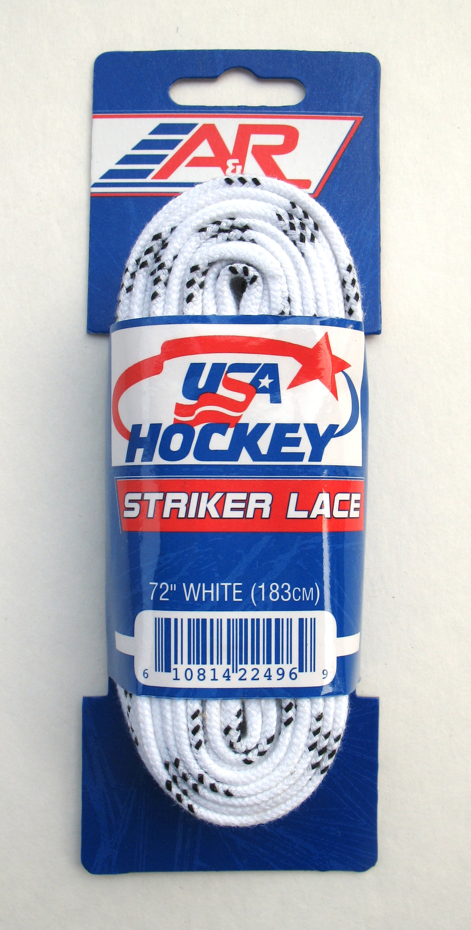 A&R Sports USA Hockey Laces, White, 72"