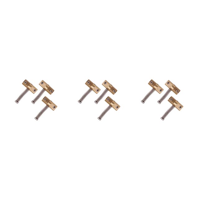 Wosthever 3 Pieces Saddles Set -Style Brass Accessories Kit Saddle Stable Tremolo Waterproof for Instrument Replacement Part Type1