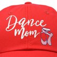 thumbnail image 2 of DALIX Dance Mom Hat Support Daughter Embroidered Cotton Cap in Red, 2 of 6