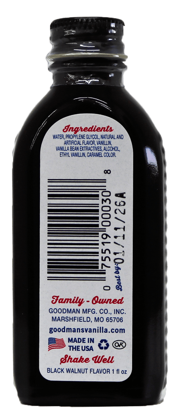 Goodman's Black Walnut Flavor Natural and Artificial, 1 fl oz