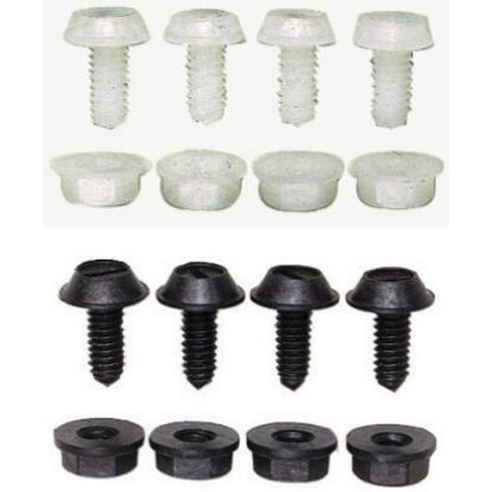 CUSTOM ACCESSORIES License Plate Fastener, 4Pk. 93332