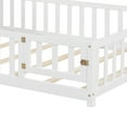 thumbnail image 2 of Noble House Tonya Full Montessori Floor Bed, Storage Headboard Bookcase & Chalkboard, Versatile Platform Beds, White, 2 of 16