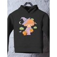 thumbnail image 3 of Mushroom Girl W Cauldron Hoodie Toddler -Image by Shutterstock,  4 Toddler, 3 of 4