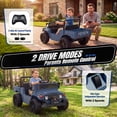 thumbnail image 5 of 24V Ride On Dump Truck for Kids, Licensed Toyota Land Cruiser FJ45 Power Car Wheels Ride On Toy with Electric Dump Bed, Parent Remote Control, Music, LED Lights, Birthday Gift for Kids Ages 3-6, Blue, 5 of 11