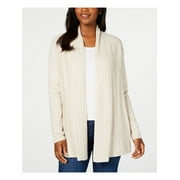 KAREN SCOTT $49 Womens New Beige Textured Open Cardigan Sweater PS Petites B+B