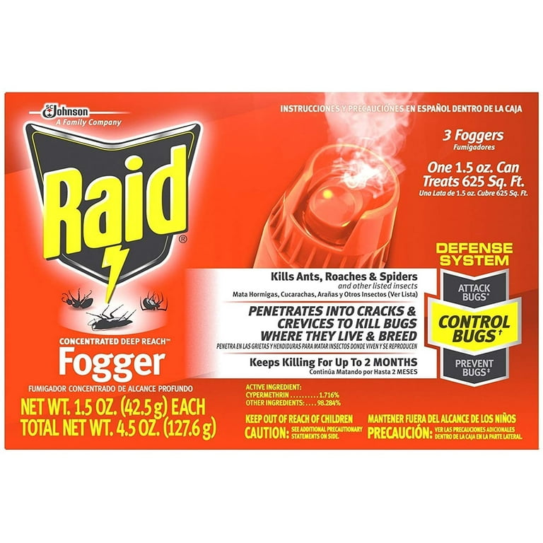 Raid® Max Concentrated Deep Reach Fogger, Fl Oz, Ct (Total, 52 OFF