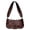 Coffee, variant on XINXIAOO Sleek Metallic Finish Crossbody Bag, Eye Catching Dressy Shoulder Purse for Everyday