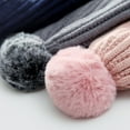 thumbnail image 5 of Little Girls Winter Knitted Hat Earflap Hood Scarves Warm Lined Hat Scarf Sets for Baby Boys, 5 of 8