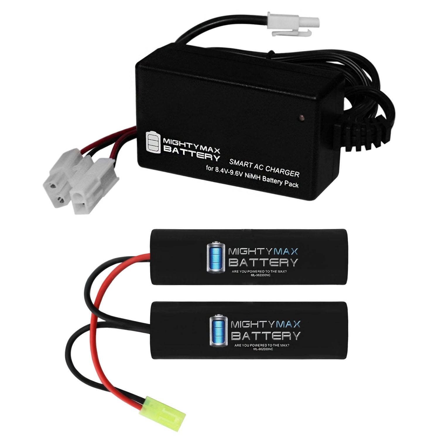 stopverf Koor kasteel 9.6V 2000mAh Replaces 400 FPS Airsoft DBoys M4 CQB-R Battery + Charger -  Walmart.com