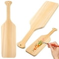 thumbnail image 1 of Paddle Shape Greek Paddles Light Yellow Solid Pine 2Set 14.93X3.93X0.47In, 1 of 6