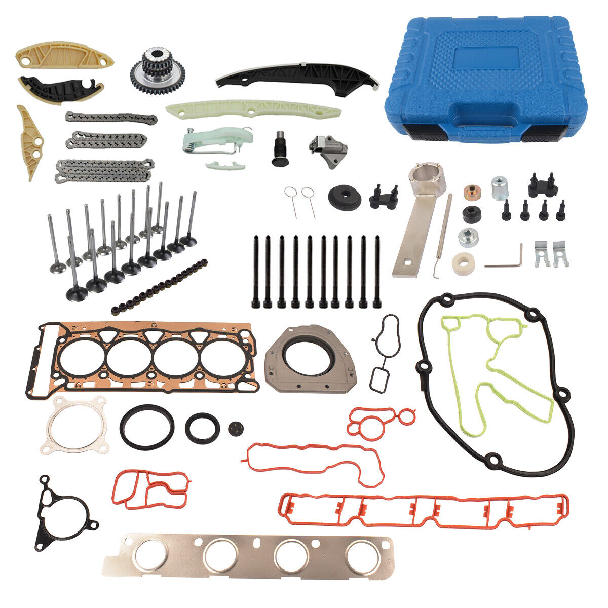 Repair Kit Timing Chain Tool Kit Head Gasket For VW GTI Jetta Audi A4 1.8 2.0TSI
