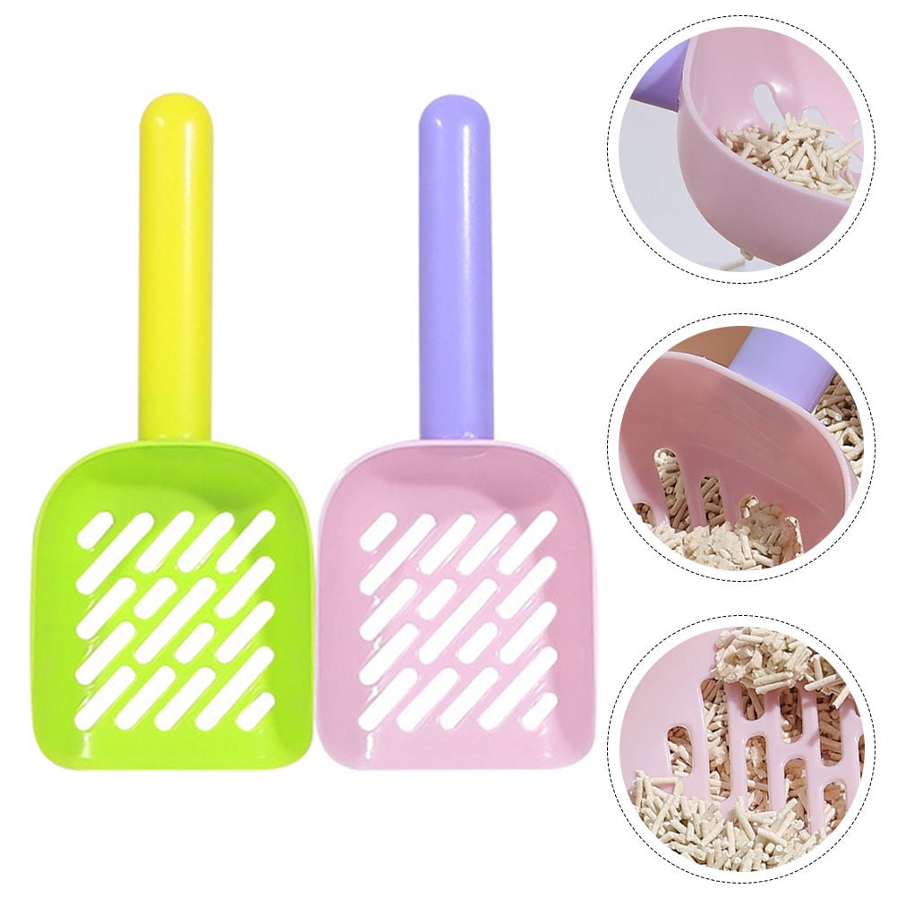 SHOWERORO Fast Sifting Cat Litter Cat Litter Shovel Assorted Color 2Set
