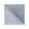 thumbnail image 4 of INSPIRE CHIC Men's Floral Pocket Square Leaf Twist Pattern Handkerchiefs with Trim for Wedding Party Silver One Size, 4 of 4