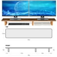 thumbnail image 5 of Aothia Large Dual Monitor Stand,Wooden Riser Supports Laptop Computer/TV(Vintage), 5 of 5