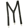 thumbnail image 1 of Tirantes para hombre con 3 abrazaderas de gancho tipo Y pantalones con tirantes resistentes pantalones tirantes correas elásticas para disfraz fiesta Negro, 1 of 8