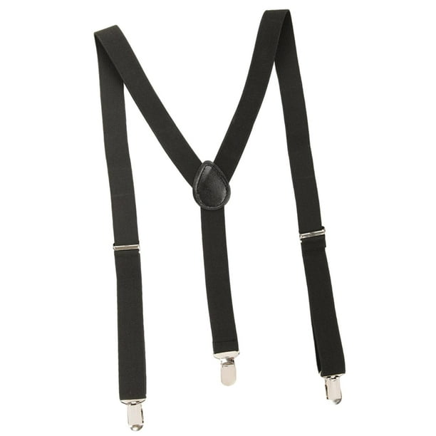 Tirantes para hombre jinwen Pantalones ajustables Tirantes para eventos formales de negocios Jeans negro