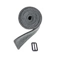thumbnail image 2 of Cinturón de abrigo de lana Fernando para mujer tipo gabardina gris 175 cm x 5 cm, 2 of 8