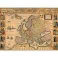 thumbnail image 2 of Blaue 24x19 Black Modern Framed Museum Art Print Titled - Europe, 2 of 4