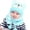 Blue, variant on QTSHPN Warm Winter Hat Kids Baby Boy Girl Winter Hat Toddler Bear Ear Cap Hat with Scarf Lined Knitted Cap Neck Warmer Kids Winter Hat Warm