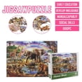 thumbnail image 1 of 1000pc Forest Animal World For Adults Kids Leisure Souptoys Paper Puzzle, 1 of 6