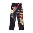 thumbnail image 5 of Balery Watercolor Bald Eagle print Men's Pajama Pants,Ultra Lightweight Pjs,Lounge Pant-Large, 5 of 9