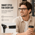 thumbnail image 3 of GenXenon Bluetooth Audio Glasses with Photochromic Lenses for Men Women – Open-Ear Speaker,Hands-Free Calls,UV400 Protection,Lightweight Smart Sunglasses for Driving Travel Work, 3 of 8