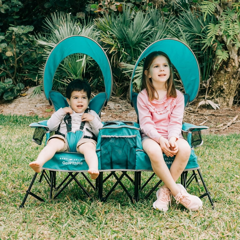 Go with Me Duo Deluxe Portable Double Chair Teal Baby Delight