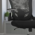 thumbnail image 4 of BizChair Mid-Back Black Mesh Executive Swivel Ergonomic Office Chair with Height Adjustable Flip-Up Arms, 4 of 10