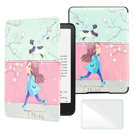 Multiple Color Smart Case for 6 Inch Kindle Paperwhite 5th/6th/7th Generation Ereader(2012-2017 Release,Model EY21 & DP75SDI), Includes a Screen Protector
