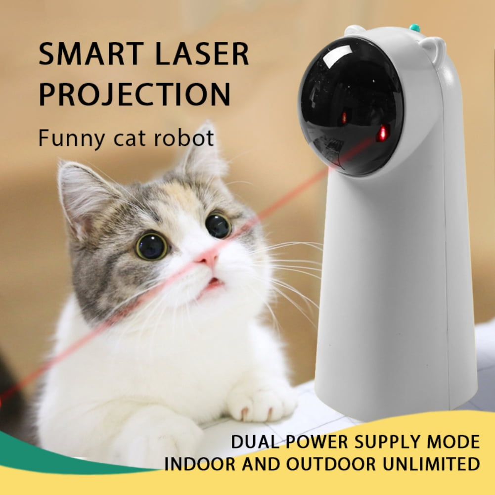 PROJECTRETRO Pet Cat Laser Toy Electric Interactive Automatic Rotating ...