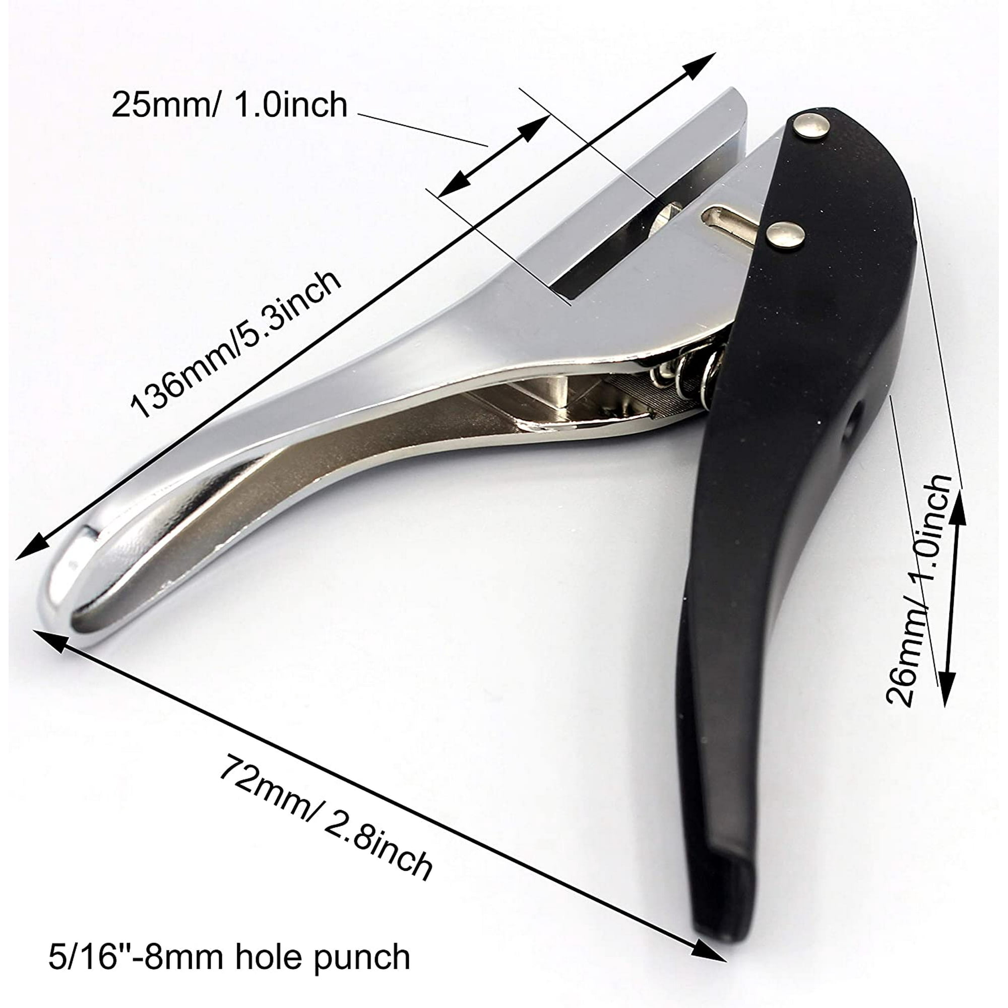 8mm Circle Hole Punch Paper Punch Hand- Round Single Hole Punch For Id Cards Pvc Cards Badge Photos