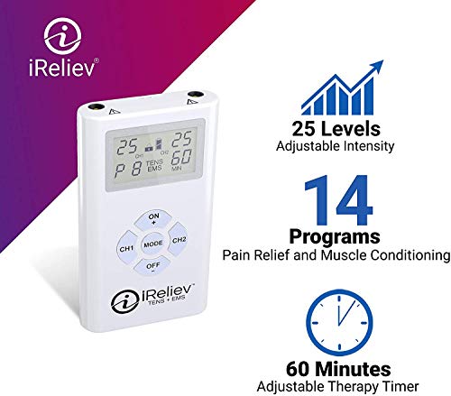 iReliev TENS and EMS Combination Unit Muscle Stimulator for Pain Relief NEW - image 5 of 9